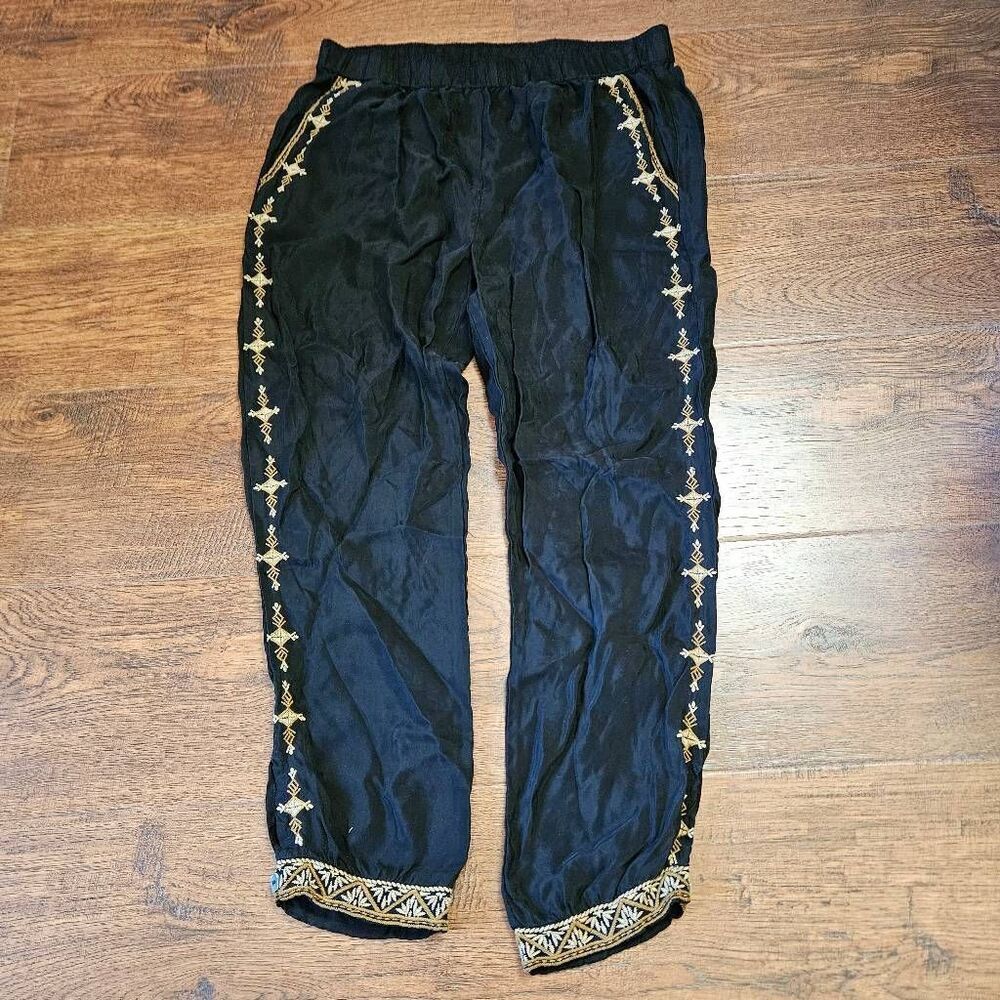 Johnny Was Embroidered Pull-On Pants - Picture 7 of 9